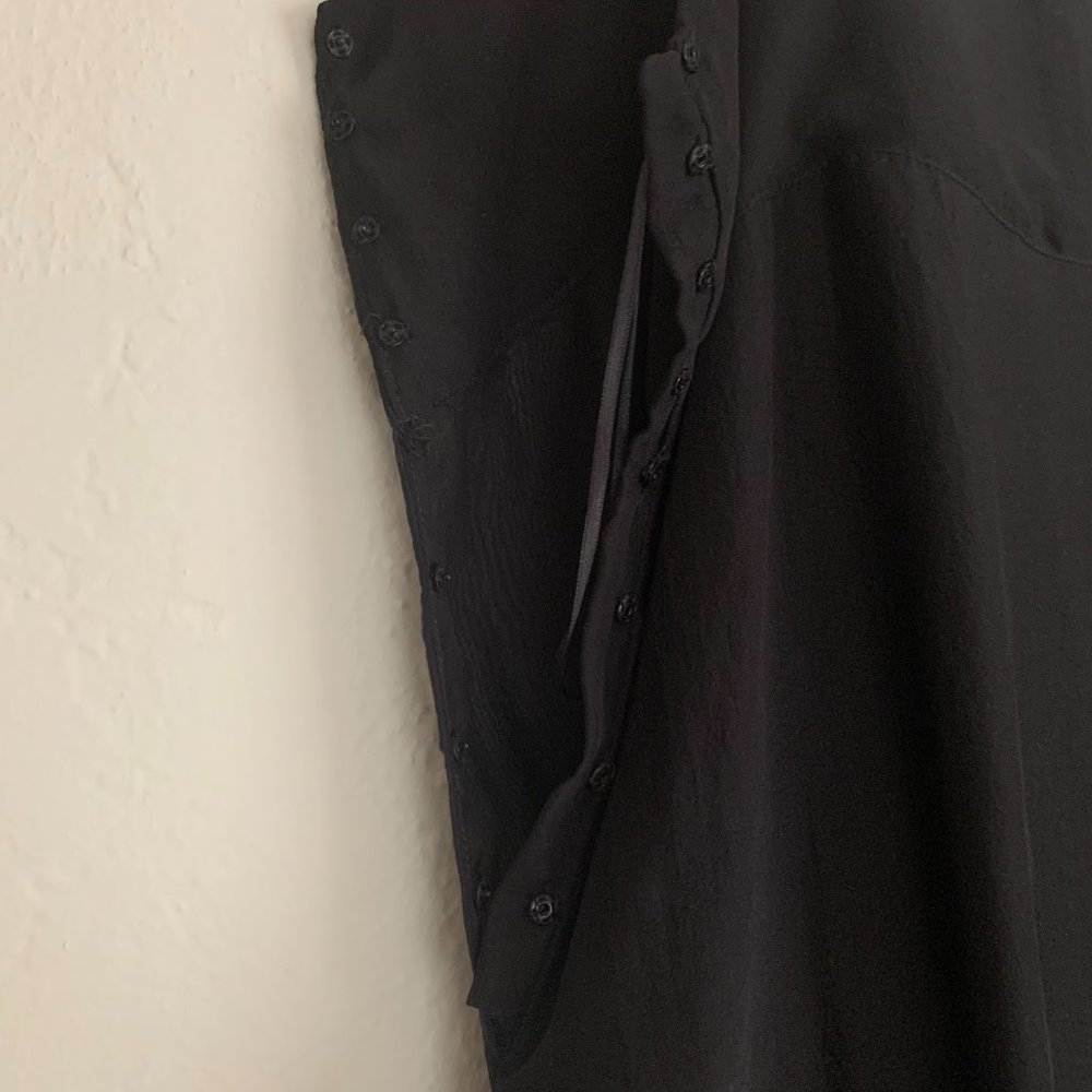 Stella McCartney Silk Blouse Black Size IT 40 - Picture 8 of 11